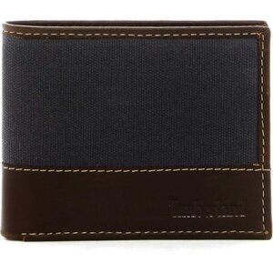 🆕Men's Charcoal Leather Passcase Wallet Man Made Materials for Everyday Use